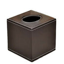 Square Pu Facial Tissue Paper Holder Box Durable Cowhide Pattern Tissue Box B2C1