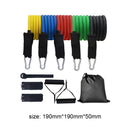 11x Resistance Band TPE Elastic Pull Rope Home Gym Fitness Equipment Tool