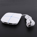 USB Multi-Function Hub Extender, USB 6-In-1 Colorful Luminous Hub with High R5N1