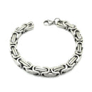 Nice Gift For Boy Men Punk Design Stainless Steel Charms Wristband Clasp Bangle