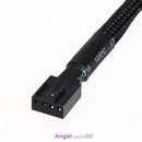 4x 4Pin PWM To Dual PWM Computer Case Fan Power Sleeved Y-Splitter Adapter Cable