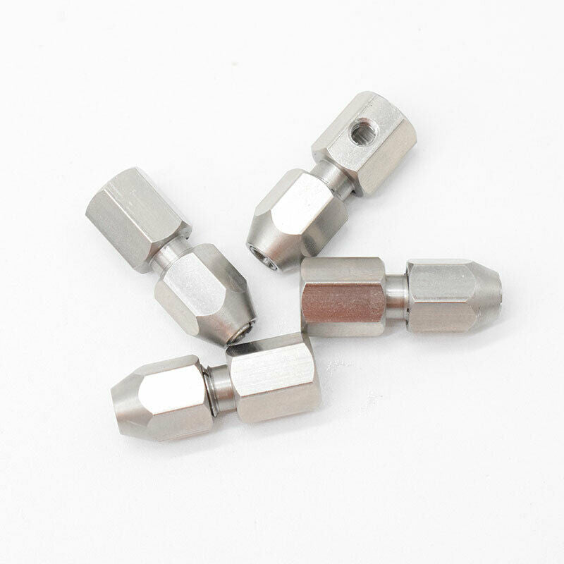 2Pcs RC Boat Flexible Coupling CNC Stainless Steel Flex Collet Coupler,5X4M B4H9