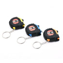 Metric 1m/3.28Ft/39" Pocket Size Mini Retractable Ruler Tape Measure Key Chain H