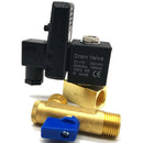 1/2 Electronic Drain Valve Air Compressor Filter Dry Air Storage Tank Drain S1U6