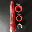 2X(New Faucet And Sink Installer Wrench Anti-Slip Handle Double Head Wrench