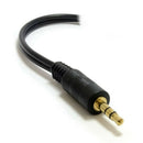 Black 3.5mm Stereo Plug Splitter Cable Adapter Cable 20 cm
