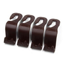 4 Pcs Car Seat Back Hooks Headrest Hanger Organizer Hooks For Handbag Coat  R5K7