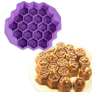 19 Cell Silicone Bee Honeycomb Cake decor Chocolate Soap Candle Bakeware Mold JR