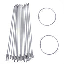 10PCS Stainless Steel 20cm Wire Keychain Cable Key Ring