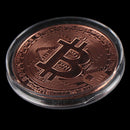 Copper Plated Physical Bitcoins Casascius Bit Coin BTC With Case Holiday G BX