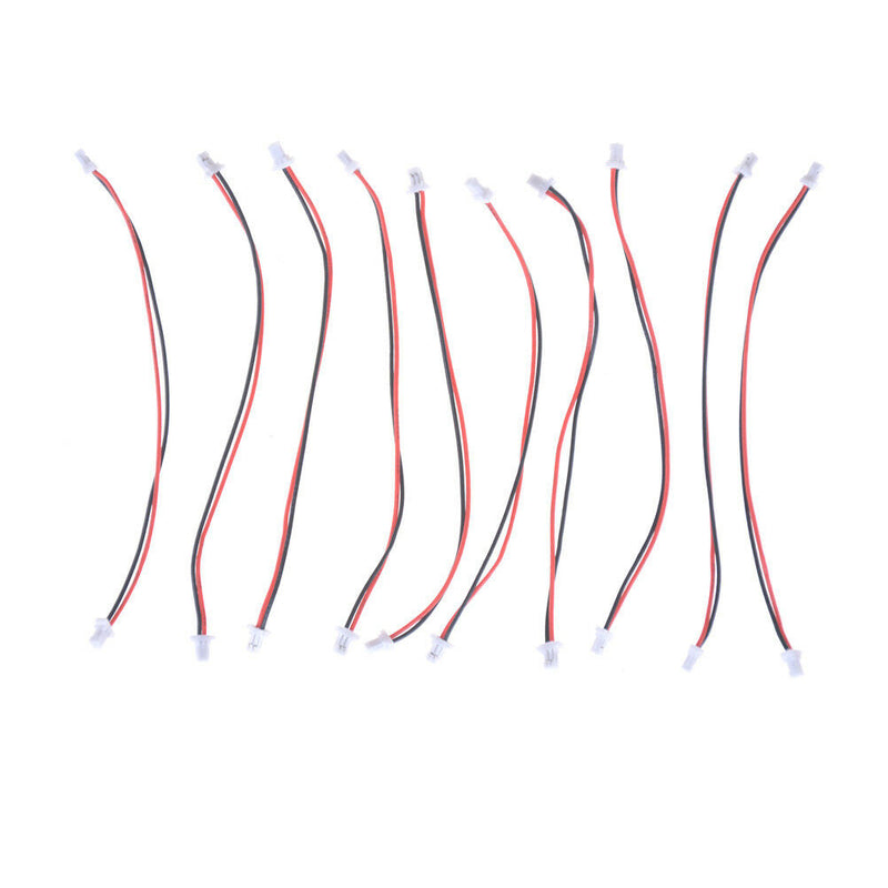 10 x Mini Micro SH 1.0mm 2-Pin JST Double Connector Plug Wires Cables 100MNMsp