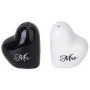 Wedding Heart Ceramic Mr. and Mrs. Salt Pepper Shakers Canister Set Wedding