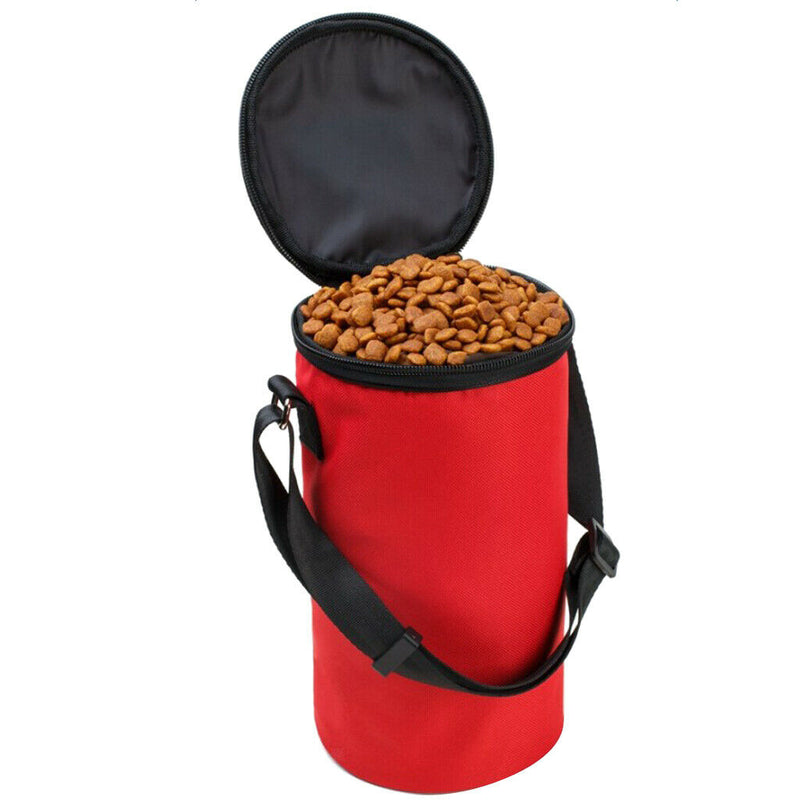 2x Portable Cat Dog Food Storage Bag Bowl Container for Travel Camping 3Kg