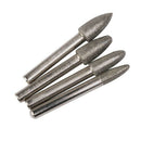 4 pcs diamond rod 6 mm Coating Grinding Burrs Bits 6 / 8 / 10 / 10 mm
