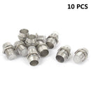 10Pcs 3MM Round Chrome Metal Plastic LED Lamp Light Emitting Diode Bezel Holder