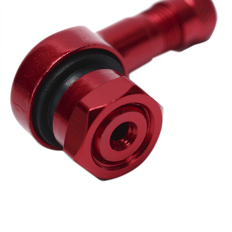 2x CNC Motorcycle 90 Degree Angle Wheel Tire Tubeless Valve Stem Aluminum OZ