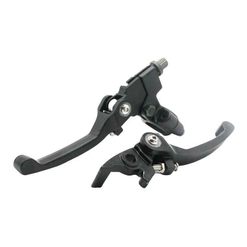 Clutch & Brake Handle Levers for Dirt Bike Motorbike Handle Bar Black