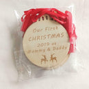 6pcs Wooden Christmas Pendent Xmas Tree Hanging Ornaments Decor (JM01695) A