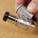 60x Handheld Pocket Microscope Jeweler Magnifier With LED Glass SALE Light V7E9