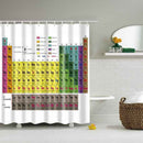 1X(Periodic Table Of The Elements Shower Curtain Mildewproof Polyester Wash