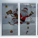Christmas Window Showcase Removable Santa Claus Snowman Elk Wall Stickers