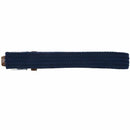 Male Female Belt Buckle Canvas Leather Belt Strap Waistband Elastic Navy O8N6