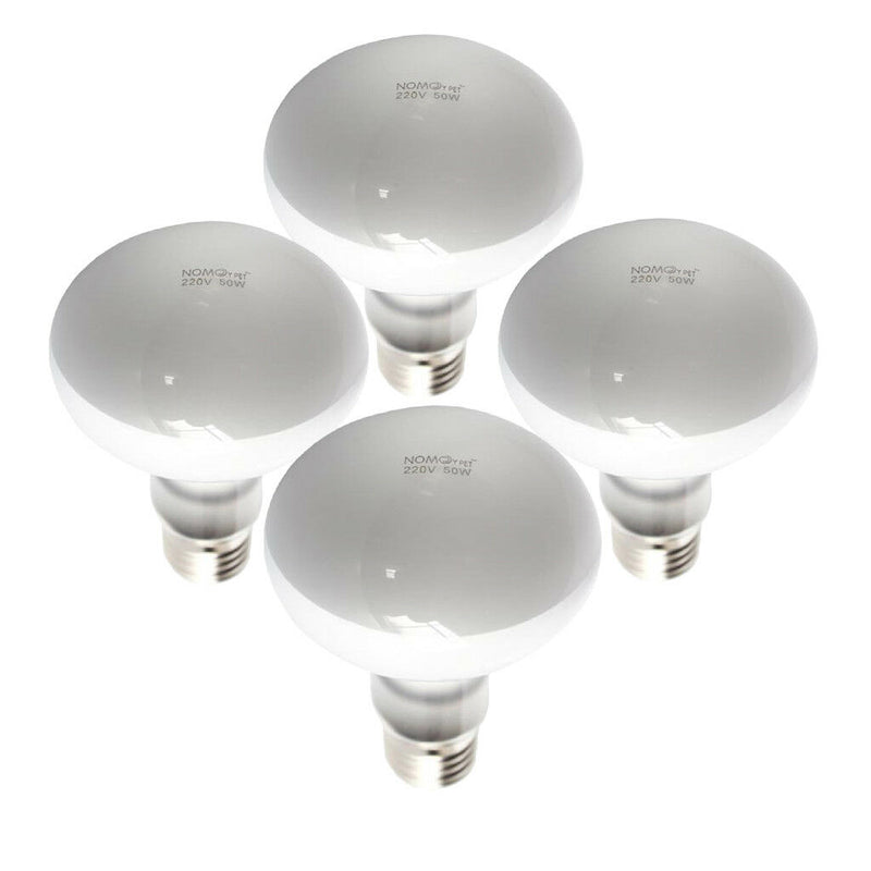 4 Pcs Basking Spotlight Heat Lamp Daylight Bulb for Reptiles 50W
