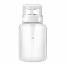 2PCs Empty Clear Nail Art Pump Dispenser Acetone Polish Remover Liquid Bottle
