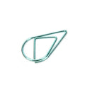 Office Decor Metal water drop shape Paper clip 10X/set Bookmark Clip golden B Kw