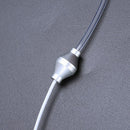 White Headset Earphone Universal 2 Pin Mic Ptt Covert Acoustic Tube In-Ear