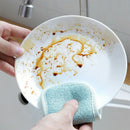 Microfiber Double-Sided Dish Scrub Sponge, 4 Pack Washing Up Cleaner Heavy