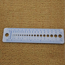 High Quality 1 PCS Knitting Needle Ruler Plastic Sweater Weaving Tools