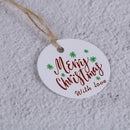 100PCS Letter Merry Christmas Kraft Paper Gift Tags with Jute Twine DIY JC3C