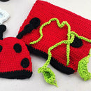 Newborn Baby Photo Props 2pcs Costume Knitted Stitching Sleeping Bag Hat