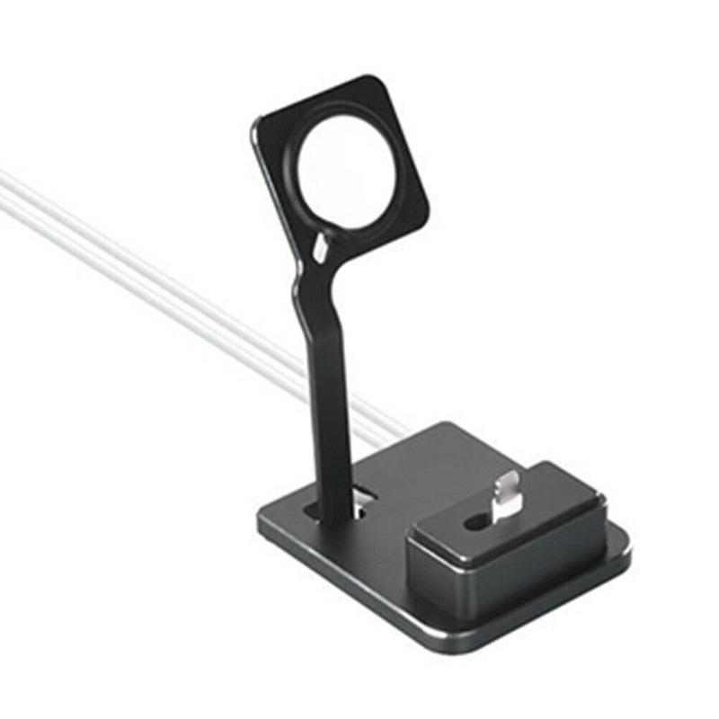 2 in 1 Aluminum Charging Dock Stand Holder Support Chargers for iWatch AirPods