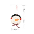 Creative Snowman Santa Claus Pendant Ultrasonic Non-Woven Tree Ornament (A) A