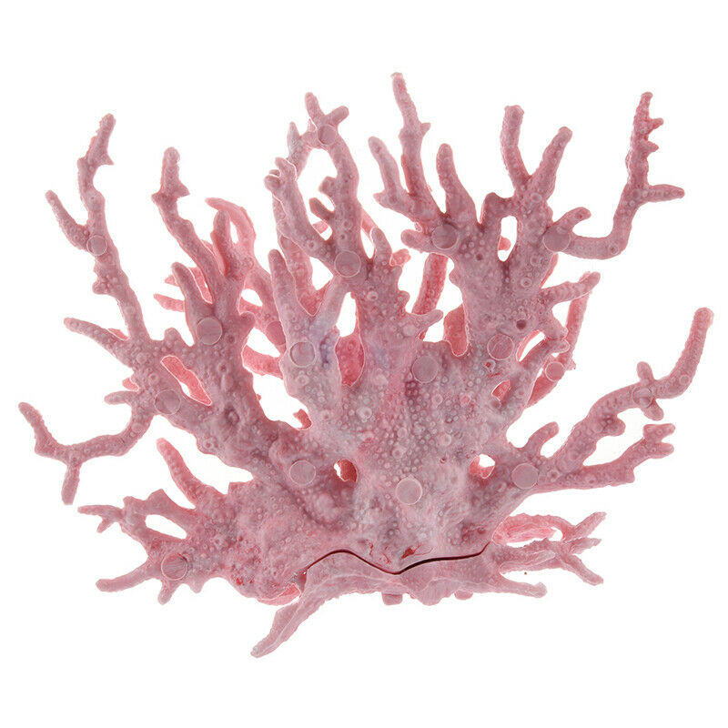 Pink Coral Shaped Decoration Ornament for Aquarium Fish Tank Z7D7