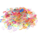 500 Pcs Women Girls Mixed Rubber Hairband Rope Ponytail Holder Elastic Hair Band
