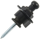 Strap Lock Straplocks Round Head for Electric Guitar Bass Black T3D2