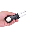 Folded Golf Repair Pitch Divot Repair Switchblade Tools Golf Ball Marker Kit 3C