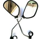 1 Pair Bike Rearview Mirror Safety Bicycle Rear View Glass Mirrors Adjustab