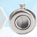 5oz Round Hip Flask Portable Stainless Steel Liquor Whiskey Wine Alcohol Cap