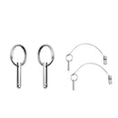 Pack of 4 Stainless Steel Quick Release Bolts Socket Pins with Steel Wire Rope