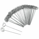 60 Pieces Metal Wires Memo Clip Note Card Holders Table Number Clip Photo S L3C9
