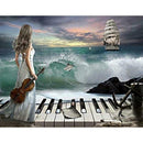 5D DIY Full Drill Diamond Painting Piano Embroidery Mosaic Kits (L1992)