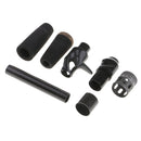 High Density Black EVA Casting Rod Handle Split Grip with Reel Seat