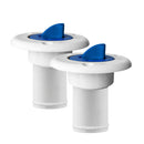 2PCS Deck Filler Fuel Filler Boat 38mm or 1 1/2' Built in Breather White Cap