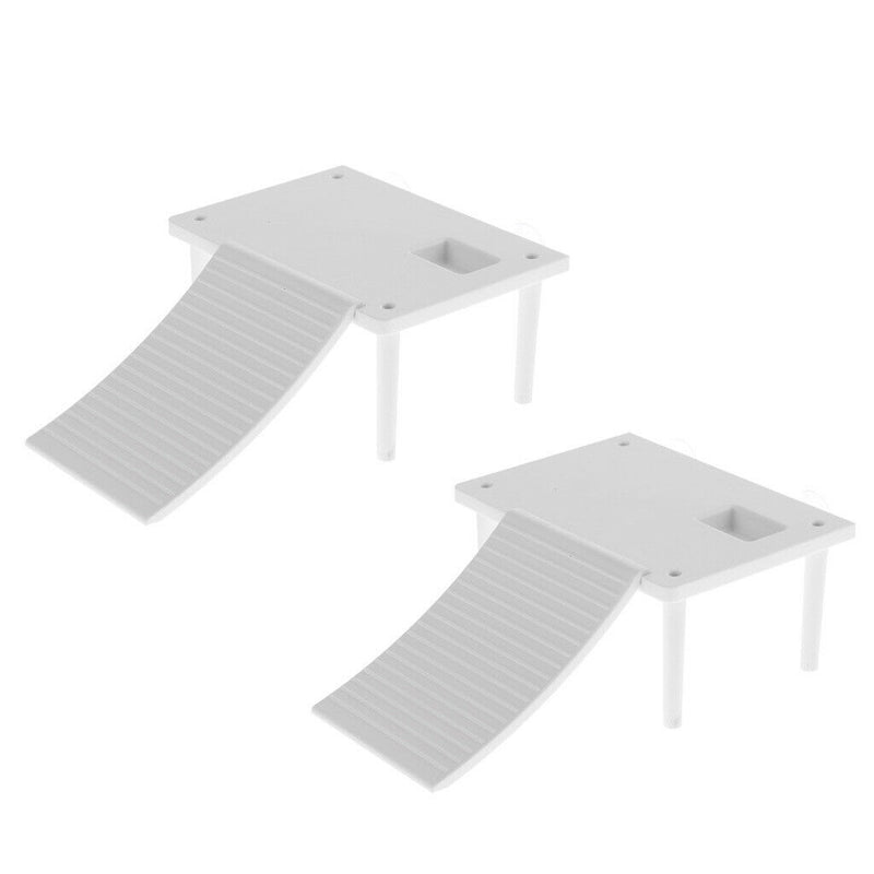 2pcs Aquarium Tank Reptile Basking Island Platform Floating Dock Decor, Easy to