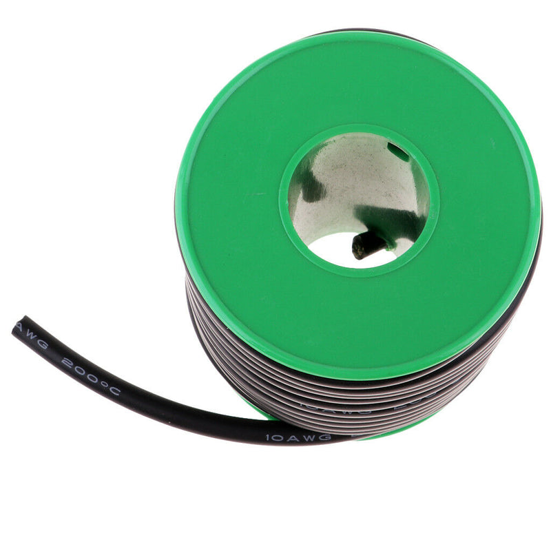 15m Flexible Electric Silicone Wire 16 Gauge 0.08mm Tinned Copper Wire Black