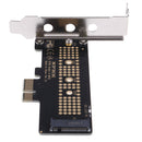 NVMe PCIe M.2 NGFF SSD to PCIe x1 adapter card PCIe x1 to M.2 card with brac FT
